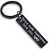 Cute Black Stainless Steel Charm Couple Drive Safe Keychain Gift for Boyfriend & Girlfriend - ALU128GUREEA