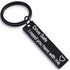 Cute Black Stainless Steel Charm Couple Drive Safe Keychain Gift for Boyfriend & Girlfriend - ALU128GUREEA