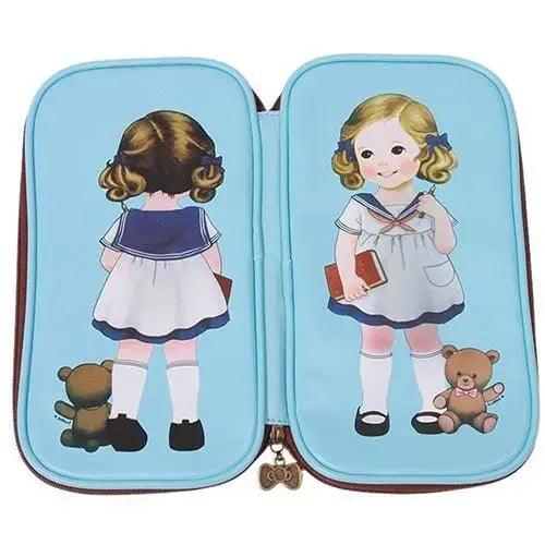 Cute Doll Pattern Pencil Case For Girls Colorful Pen Holder Case For Students Elegant Style School Accessories Pencil