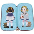 Cute Doll Pattern Pencil Case For Girls Colorful Pen Holder Case For Students Elegant Style School Accessories Pencil