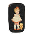 Cute Doll Pattern Pencil Case For Girls Colorful Pen Holder Case For Students Elegant Style School Accessories Pencil