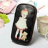 Cute Doll Pattern Pencil Case For Girls Colorful Pen Holder Case For Students Elegant Style School Accessories Pencil