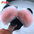 Cute Fluffy Ladies Indoor Warm Slippers Furry Luxury Flip Flops Women’s Fashion Flat Soft Flip Flops - Pink / 36 - 37