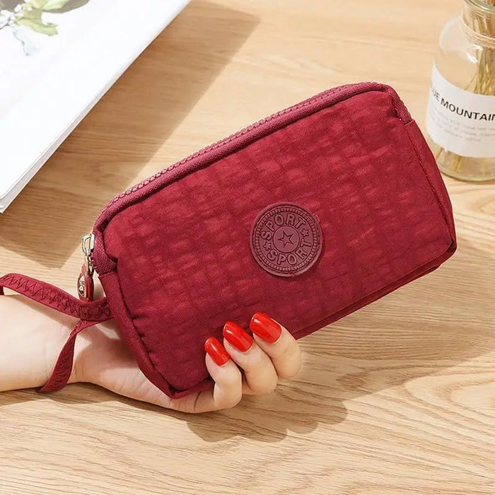 Cute Pink Leather Woman Wallet Fashion Stylish Zipper Mini Bag For Women Short Simple Wallets - 9 - STIL3569VBILU
