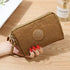 Cute Pink Leather Woman Wallet Fashion Stylish Zipper Mini Bag For Women Short Simple Wallets - 5 - STIL3569VBILU