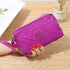 Cute Pink Leather Woman Wallet Fashion Stylish Zipper Mini Bag For Women Short Simple Wallets - STIL3569VBILU