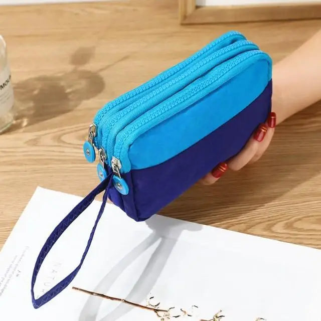 Cute Pink Leather Woman Wallet Fashion Stylish Zipper Mini Bag For Women Short Simple Wallets - 14 - STIL3569VBILU