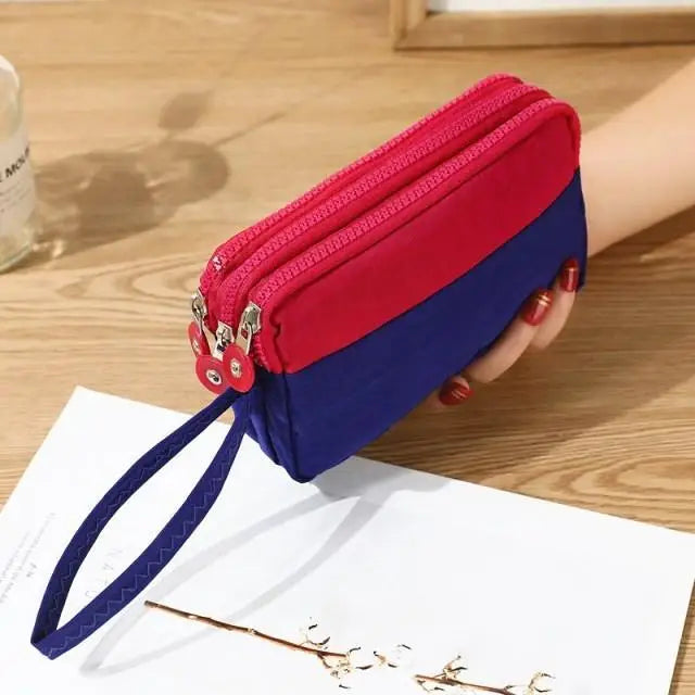 Cute Pink Leather Woman Wallet Fashion Stylish Zipper Mini Bag For Women Short Simple Wallets - 13 - STIL3569VBILU