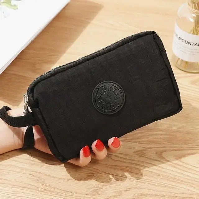 Cute Pink Leather Woman Wallet Fashion Stylish Zipper Mini Bag For Women Short Simple Wallets - 3 - STIL3569VBILU