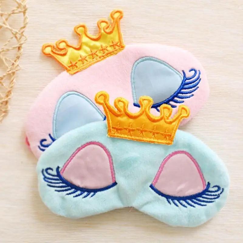 Cute Princess Eye Sleeping Mask Lightweight Eye Patch Comfortable Soft Blindfold Perfect For Blocking Light