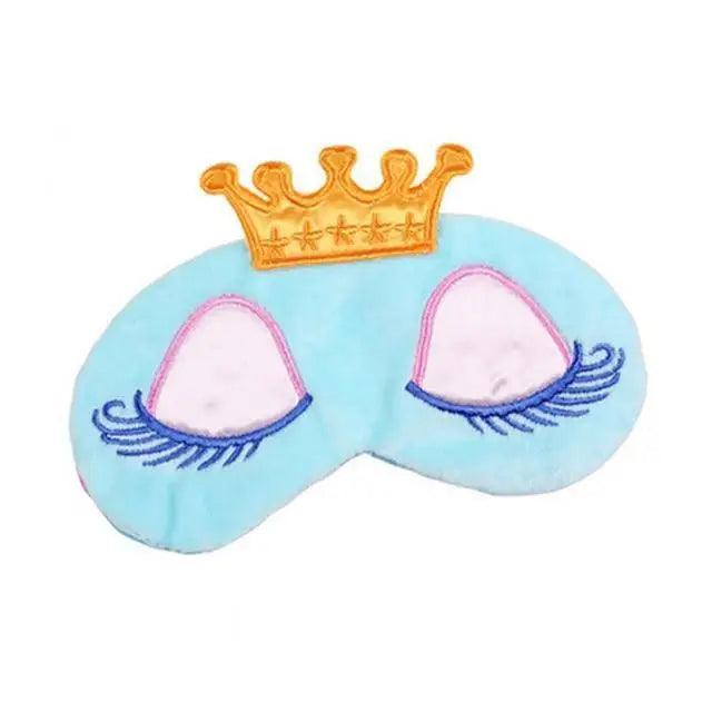 Cute Princess Eye Sleeping Mask Lightweight Eye Patch Comfortable Soft Blindfold Perfect For Blocking Light - 1