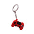 Cute Simple Video Game Joystick Machine Handle Keychain for Boyfriend - Couple Key Holder Trinket Gift - red