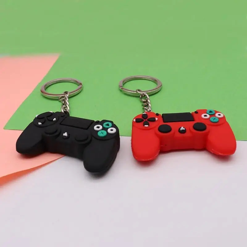 Cute Simple Video Game Joystick Machine Handle Keychain for Boyfriend - Couple Key Holder Trinket Gift - ALU132GUREEE