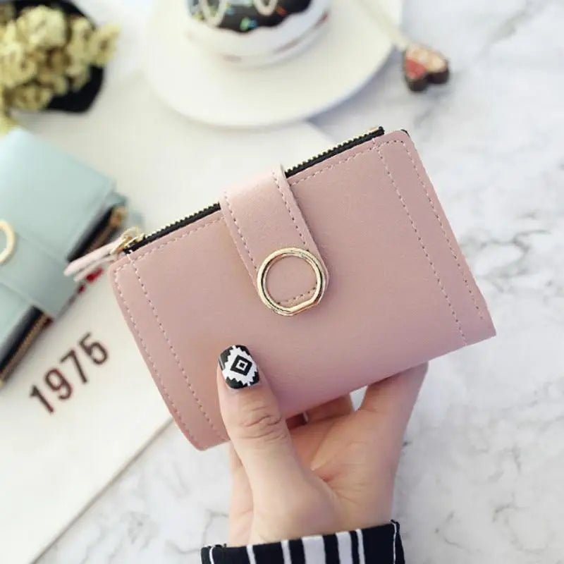 Cute Small Leather Purse For Women And Ladies Fashionable Card Bag Clutch Purse Money Clip Wallet For Females - ALLURELATION - 575, Backpacks, Bags, Bags for Girls, Bags for Ladies, Bags For Teenagers, Bags For Women, Bags in Demand, Bags in Sale, Best Selling Bags, Birthday Gift, Book Bag, Card Holder Bags, Card Holders Girl Handbag, Clutch Bag, Coin Purse, Cute Short Purses, Designer Female Bags, Elegant Handbag, Folding Small Purse, Gift Bags, Leather Handbag, Modern Bags, vintage style bag - Stevvex.com