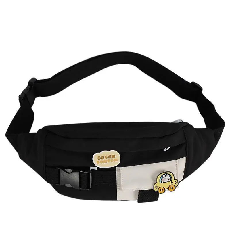 Cute Solid Color Fanny Pack For Girls Trendy Crossbody Chest Bag Belt Waist Packs Workout Traveling Dog Walking Casual