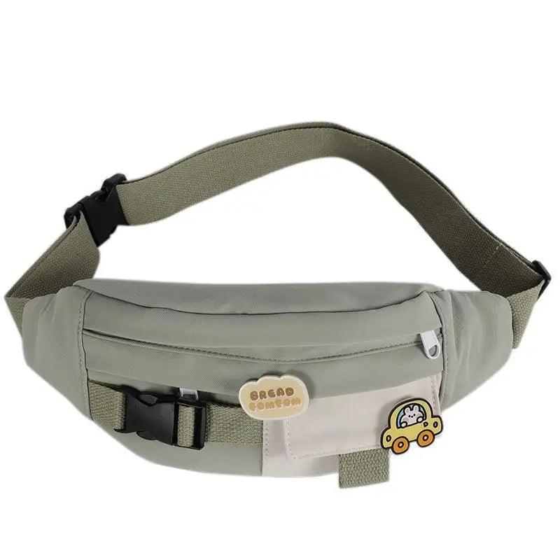 Cute Solid Color Fanny Pack For Girls Trendy Crossbody Chest Bag Belt Waist Packs Workout Traveling Dog Walking Casual