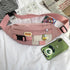 Cute Solid Color Fanny Pack For Girls Trendy Crossbody Chest Bag Belt Waist Packs Workout Traveling Dog Walking Casual