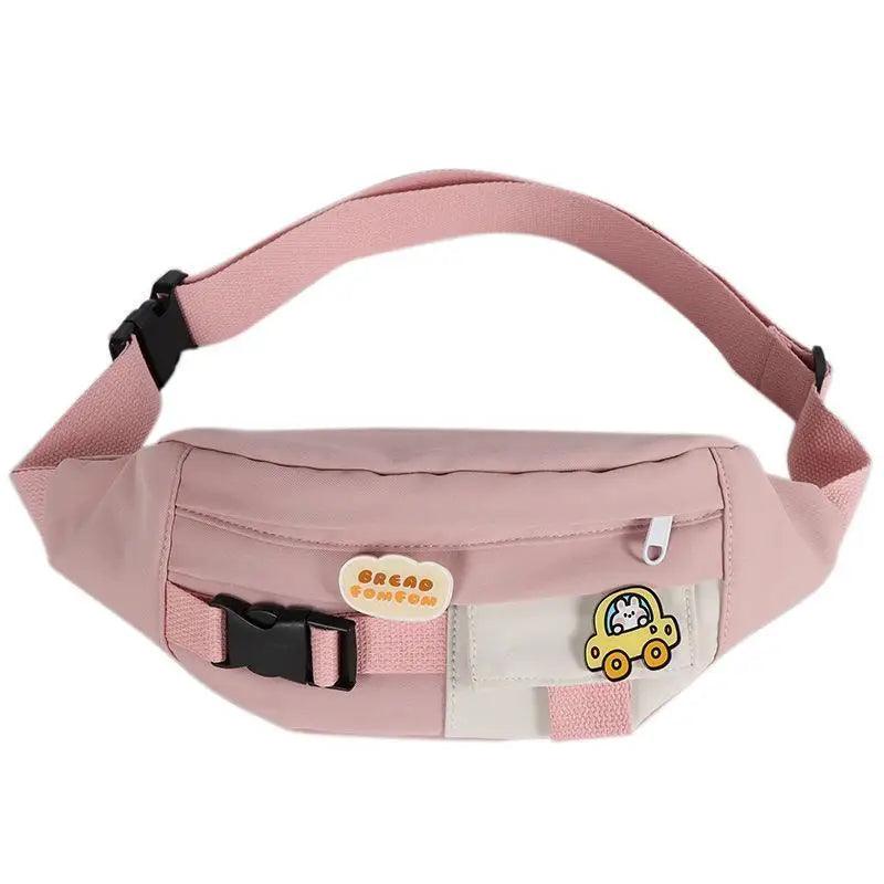 Cute Solid Color Fanny Pack For Girls Trendy Crossbody Chest Bag Belt Waist Packs Workout Traveling Dog Walking Casual