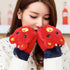 Cute Winter Warm Soft Half Finger Thick One Size Gloves For Women Fashionable Warm Comfortable Stylish Gloves For Girls - STEVVEX Fashion - 717, cartoon gloves, comfortable gloves, cute gloves, elegant gloves, fashionable gloves, gloves, gloves for girls, gloves for winter, gloves for women, half finger gloves, men gloves, new design gloves, soft gloves, trendy gloves, warm gloves, winter, winter gloves, women gloves - Stevvex.com