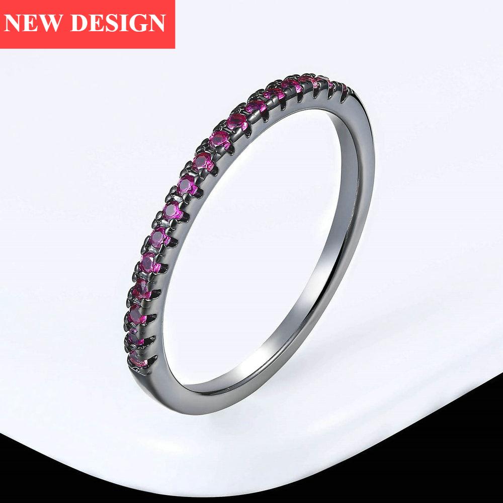 Luxury Diamond Wedding Ring For Women In Shiny Modern Classical Multicolor Mini Cubic Zirconia Rose Gold Style Color Cubic Zirconia Jewelry