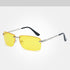 Luxury Classic Retro Rimless Sunglasses Men Polarized Gold Men's Shades Sun Glasses Luxury brands Night Driving Glasses Oculos de sol