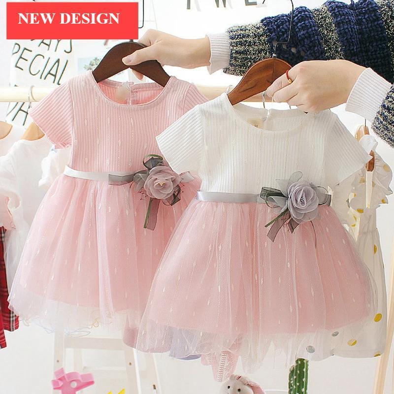 Luxury Handmade Elegant Modern Newborn Baby Girl Birthday & Princess Baby Dress With Hat