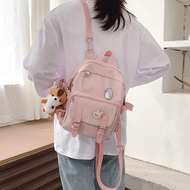 Dazzling Mini Backpack shoulder Bag for Teenage Girls And Women Multi - Function Ladies Small Bagpack - ALU61400BOA