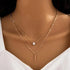 Dazzling Simple Crystal Geometric Gold Pendant Necklace Set for Women And Girls Female Vintage Jewelry - ALLURELATION - 572, Antique Jewelry, Best selling Nacklace, charming nacklace, Chocker Collar Jewelry, Choker Chains Necklace, copper heart necklace, Delicate necklace, fashionable necklace, gift jewelry, Gold Color Necklace, Jewelry, Jewelry for casual outfit, jewelry in demand, necklace, party jewelry, Party necklace, stylish necklace, trendy jewelry - Stevvex.com