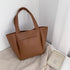 Dazzling women’s Bag With Large Capacity High Quality Shoulder Bags PU Leather Shoulder Bags For Ladies Gifts - Brown