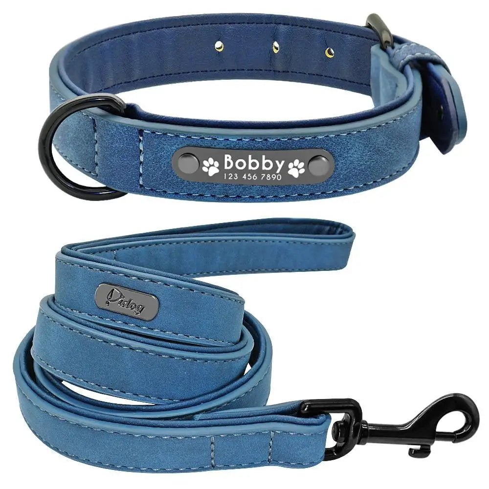 2021  Dogs Collars Personalized Padded Collar Leather Dog Walking Leash For Small Medium Large Dogs 2021 - Treko - 2021 trends, automatic leash, birthday gifts, casual leash, cat leash, color leash, cute cat leash, cute cate leash, cute dog leash, dogs birthday leash, fashion 2021, fashion leash, leash, leash 2021, leash for every dog, new trend 2021, nylon leash, stylish dog leash, trends 2021, trendy leash- Stevvex.com