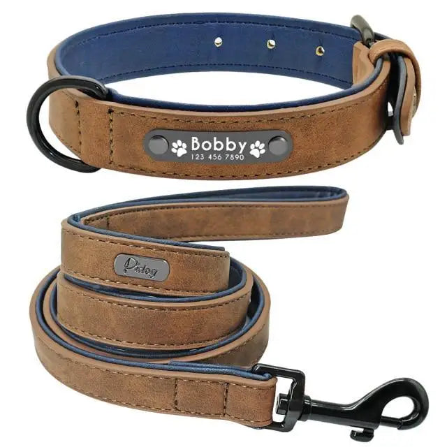 2021  Dogs Collars Personalized Padded Collar Leather Dog Walking Leash For Small Medium Large Dogs 2021 - Treko - 2021 trends, automatic leash, birthday gifts, casual leash, cat leash, color leash, cute cat leash, cute cate leash, cute dog leash, dogs birthday leash, fashion 2021, fashion leash, leash, leash 2021, leash for every dog, new trend 2021, nylon leash, stylish dog leash, trends 2021, trendy leash- Stevvex.com