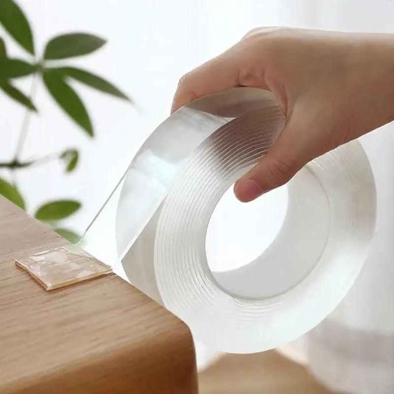 Double Sided Magic Transparent Reusable Waterproof Easy Use Tape Home Accessories Useful Multipurpose Tapes - STEVVEX Gadgets - 739, Double Sided Reusable Tape, Double Sided Transparent Tape, Double Sided Magic Tape, Double Sided Tape, Double Sided Waterproof Tape, Home Accessories, Multipurpose Tape, Reusable Tape, Reusable Tapes, Reusable Waterproof Tape, Tape, Tapes, Waterproof Tape - Stevvex.com