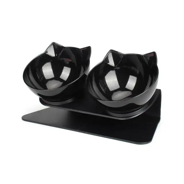 Double Transparent Non - slip Food Bowl With Protection For Cats Modern Kitten Food Bowl Pet Accessories - 9