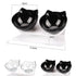 Double Transparent Non - slip Food Bowl With Protection For Cats Modern Kitten Food Bowl Pet Accessories - STIL6789TKBNC