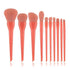 Durable 10pcs Natural Hair Colorful Makeup Brushes Professional Foundation Powder Blush Eyeshadow Eyebrow Blending