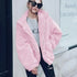 Durable Autumn Winter Faux Fur Coat For Women Casual Warm Soft Zipper Fur Jacket Plush Overcoat Pocket Plus Size Teddy