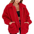 Durable Autumn Winter Faux Fur Coat For Women Casual Warm Soft Zipper Fur Jacket Plush Overcoat Pocket Plus Size Teddy