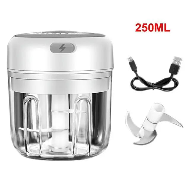 Durable Electric Food Crusher Mini Garlic Press Garlic Crusher Vegetable Chopper For Kitchen Crushed Garlic Crushed