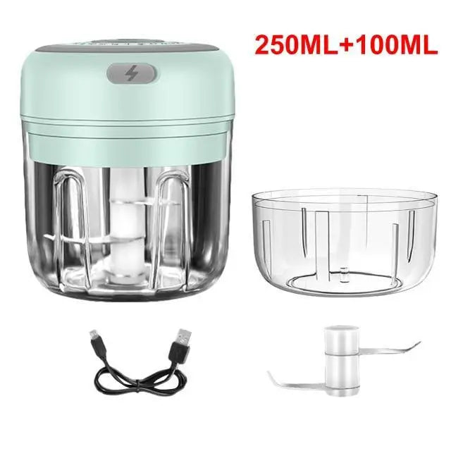 Durable Electric Food Crusher Mini Garlic Press Garlic Crusher Vegetable Chopper For Kitchen Crushed Garlic Crushed