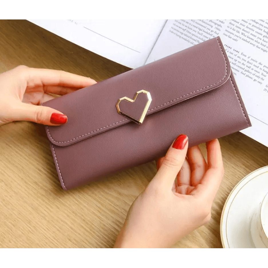 Durable Purses Luxury Love Heart Wallets For Ladies And Girls Smart Money Pocket, Card Holder Female Wallets And Phone Clutch Bag - ALLURELATION - 575, Bags, Bags for Girls, Bags for Ladies, Birthday Gift, Card Holders Girl Handbag, Clutch Bag, Clutches, Designer Female Bags, Gift Bags, Hot sale Bags, Luxury Bags, Luxury Love Heart Wallets, Matching Bags, Modern Bags, Pocket Card Holder, Vintage Style Bags - Stevvex.com