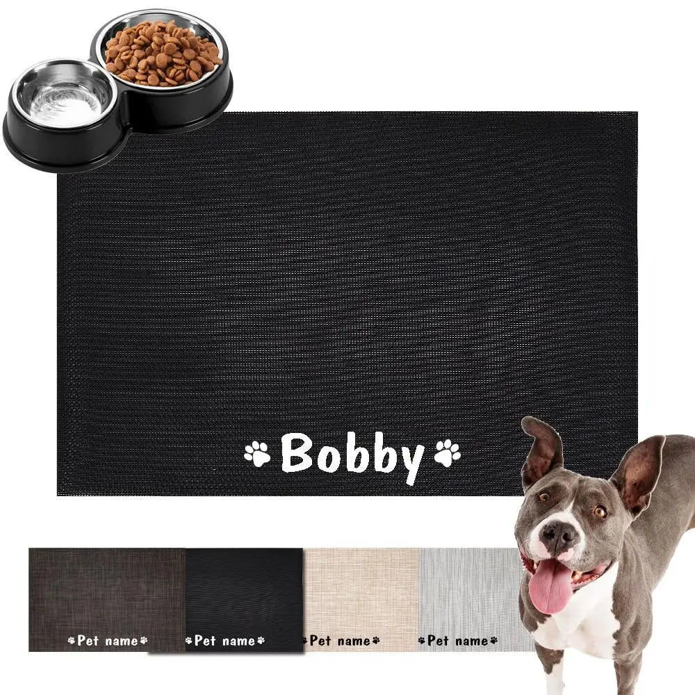 Durable Waterproof Pet Feeding Mat Water Cushion Non- Slip Personalized Pet Mat For Dog Cat Bowl Drinking Feeding Mat - ALLURELATION - 501, 581, chewproof pet bowl mat, Dog Bowl Placemat, Dog Cat Custom Name mat, Dogs, Dogs bad, Dogs Bed Mat, Easy Wash feeding pet mats, Non- Slip Mat, Personalized Pet Bowl, Pet Bowl Mat Waterproof, Pet Food Pad, portable dogs mat, Reuseable dogs sleeping metress, scratch resistant dogs mat, Washable Puppy Training Pad - Stevvex.com