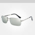 Luxury Classic Retro Rimless Sunglasses Men Polarized Gold Men's Shades Sun Glasses Luxury brands Night Driving Glasses Oculos de sol