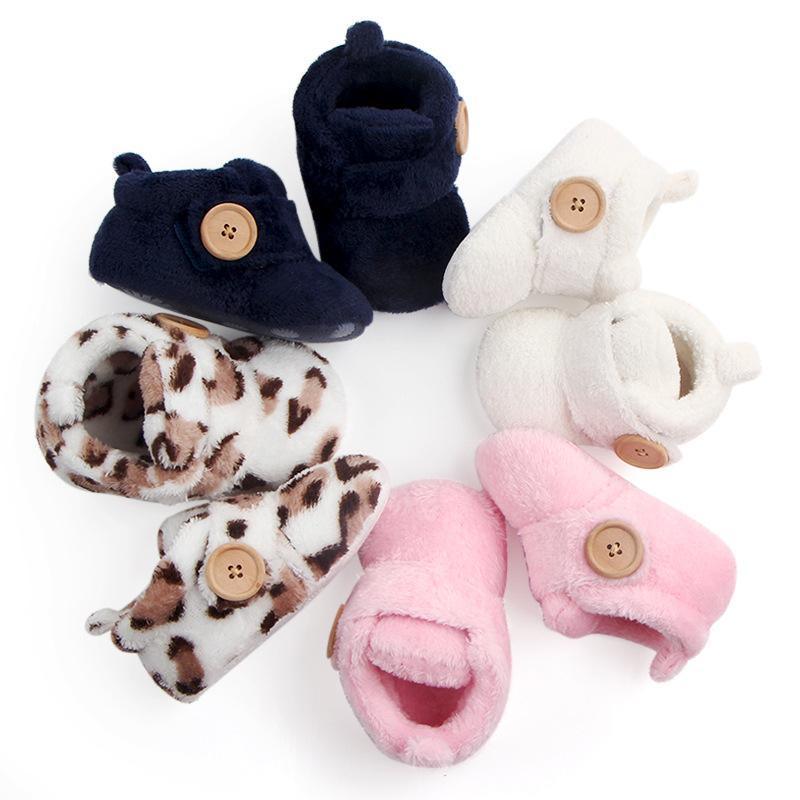 Baby Toddler First Walkers Baby Shoes Soft Slippers Cute Shoes Winter Non-Slip Baby Warm Autumn Comfortable Shoes