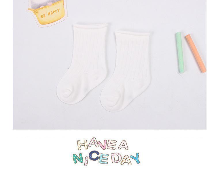 5 Pairs Baby Toddler Cotton Solid Color Short Newborn Casual Comfortable Socks For Kids Boys And Girl