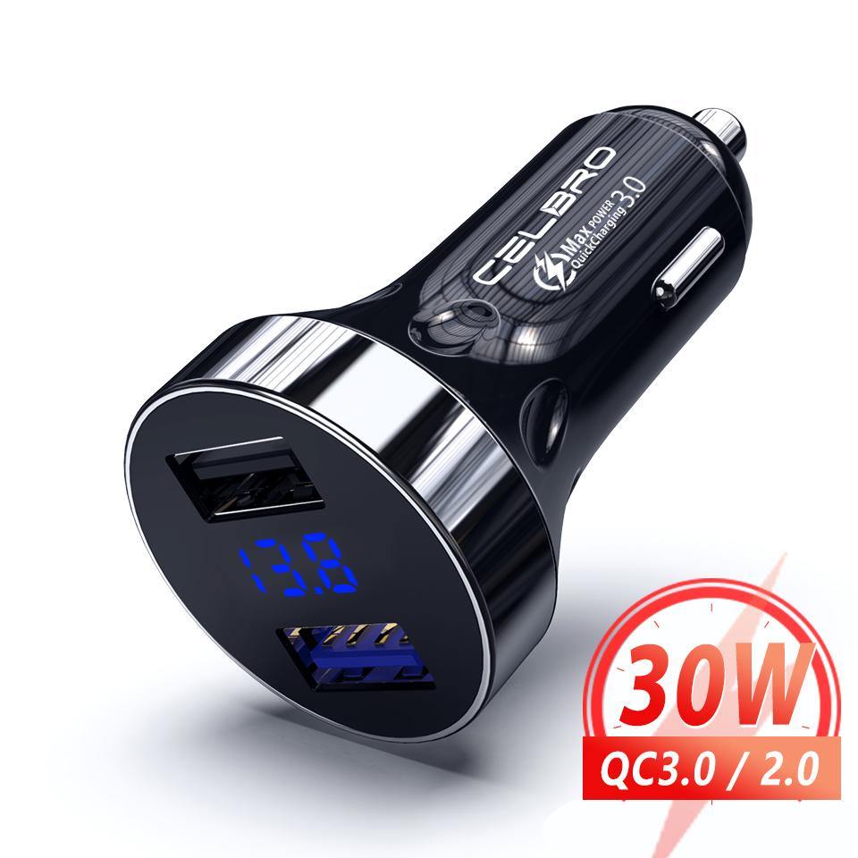 Mini Car Quick Charge 3.0 USB Charger Phone Charger Portable Auto Charge Fast Charging