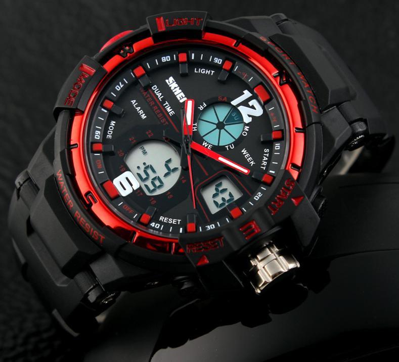 Fashion Digital Army Military Watch Mens Sports  Wristwatch  Shock Resist Clock Quartz Watch Waterproof 50M