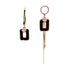 Elegance Asymmetrical Earrings For Women Luxury Pendent Round And Square Earrings For Ladies And Girls - ALU08642GFZ