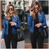 Elegance Autumn And Winter New Solid Color Jacket For Women’s PU Leather Warmth Fashion Long - Sleeved Jacket