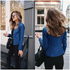 Elegance Autumn And Winter New Solid Color Jacket For Women’s PU Leather Warmth Fashion Long - Sleeved Jacket