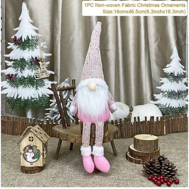 Elegance Christmas Faceless Doll Merry Christmas Decorations For Home Cristmas Ornament New Year Gift - 1 - ALU93249OPQ